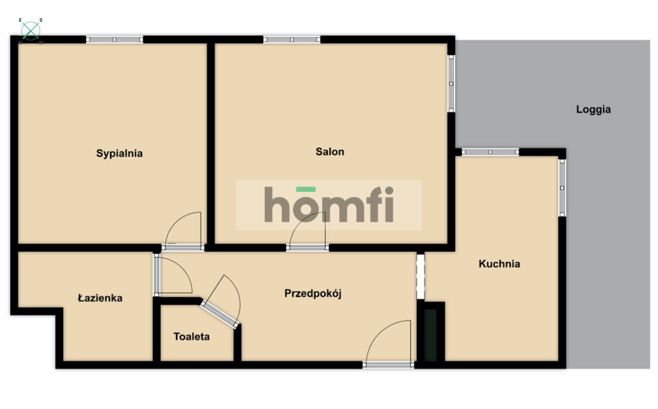 Przytulne 2 pokojowe mieszkanie z dużą loggią - Mieszkanie - Sprzedaż - Świdnicki, Świdnik