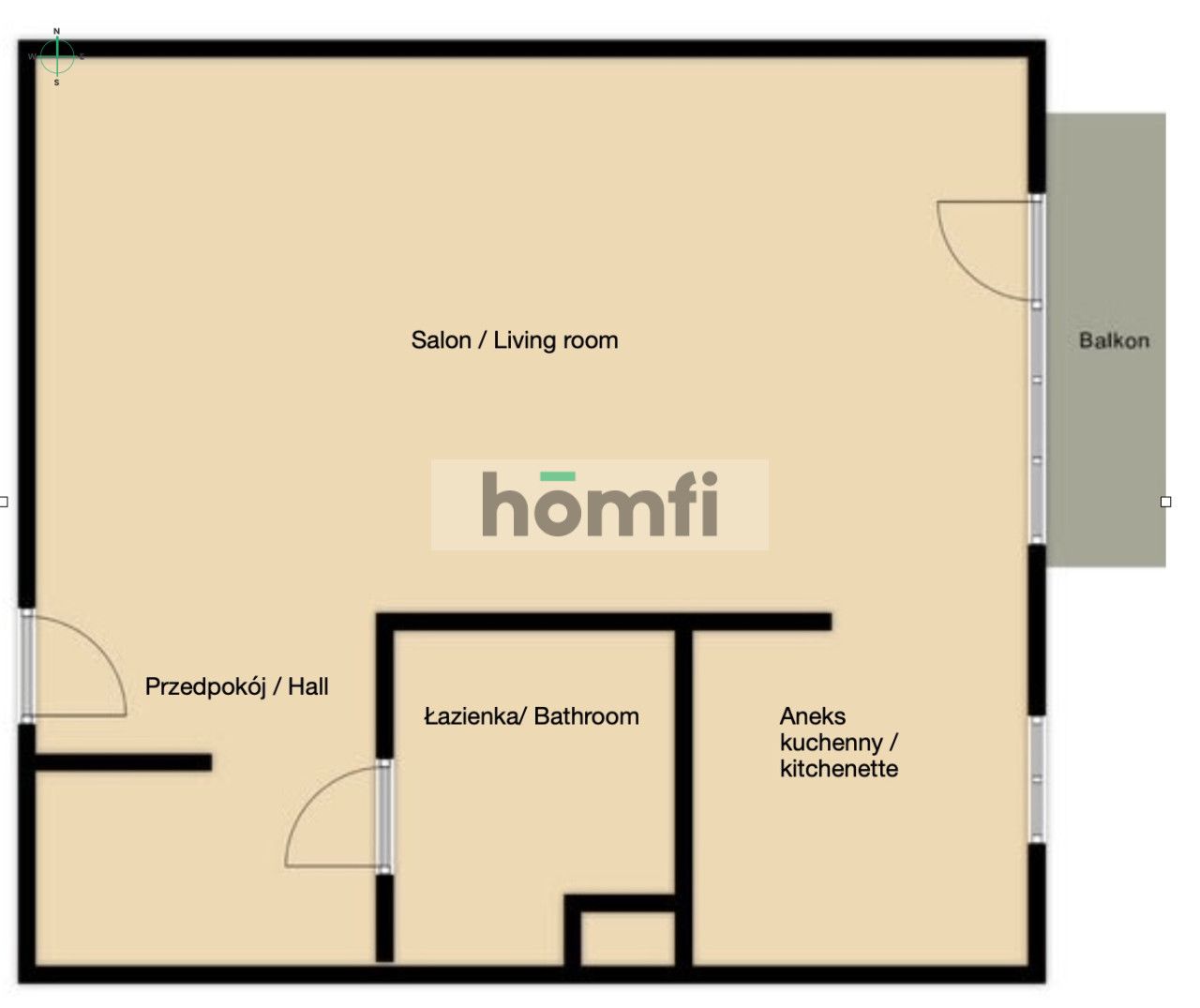 Nowoczesna kawalerka w centrum Gdańska - Mieszkanie - Sprzedaż - Gdańsk, Śródmieście