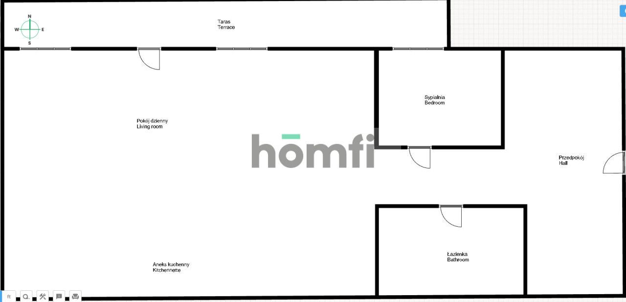 A beautiful two-room apartment with a garden - Apartment - Rent - Wrocław, Fabryczna / Popowice
