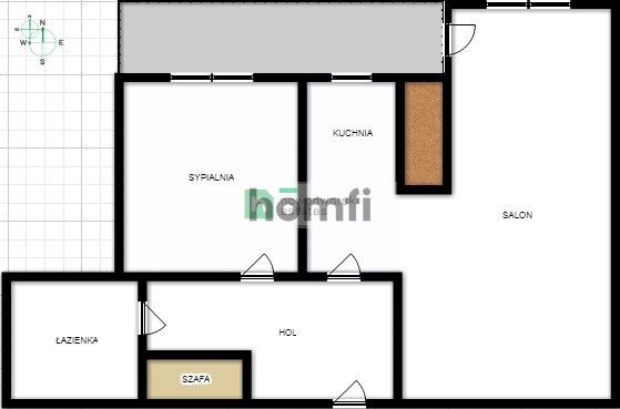 2- pokojowe z balkonem 10 m2 i garażem/ Jesionowa - Mieszkanie - Wynajem - Wrocław, Krzyki