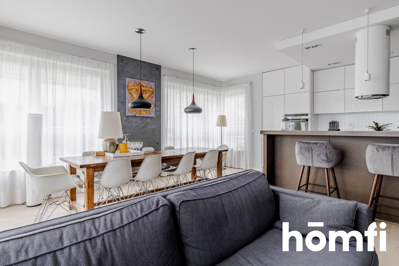 An apartment 175 sqm with a private garden and two parking slots located in Wilanów - Apartment - Sale - Warszawa, Wilanów / Zawady