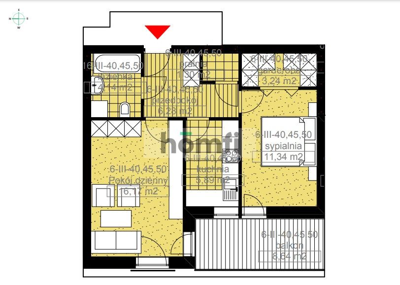 DO WYNAJĘCIA KOMFORTOWE, 2-POKOJOWE MIESZKANIE GOTOWE DO WEJŚCIA - PADEREWSKIEGO - Mieszkanie - Wynajem - Rzeszów, Paderewskiego