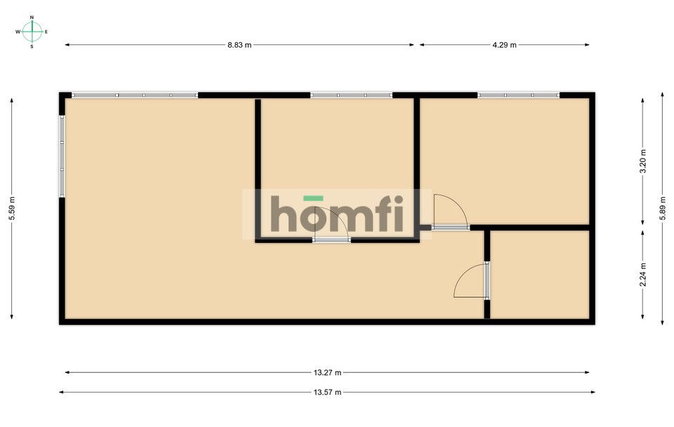 Beautiful new apartment 3 rooms, hall - Apartment - Rent - Wejherowski, Rumia