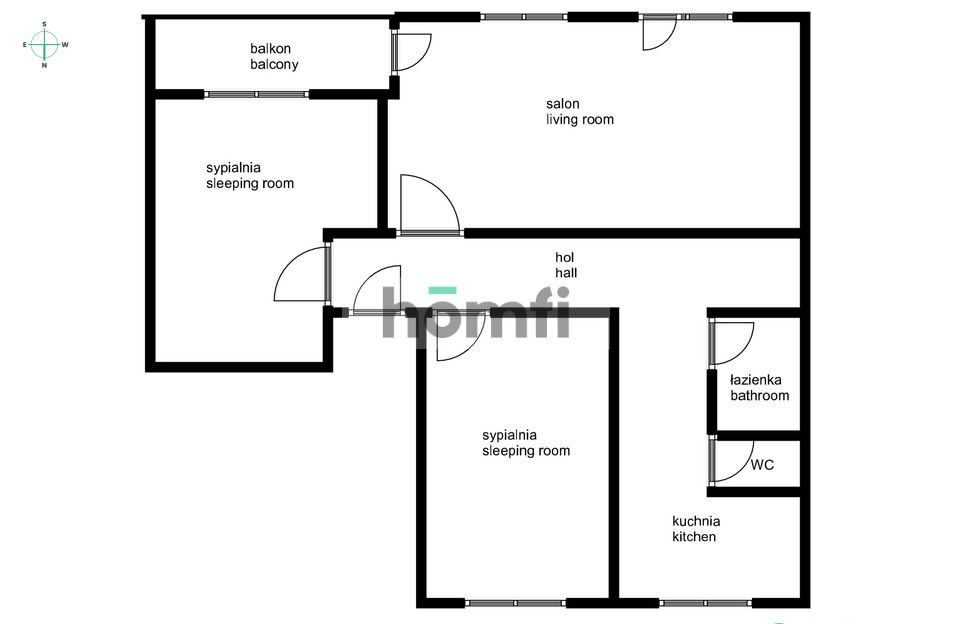 COZY APARTMENT WITH A BALCONY FOR RENT - Apartment - Rent - Wrocław, Psie Pole / Różanka