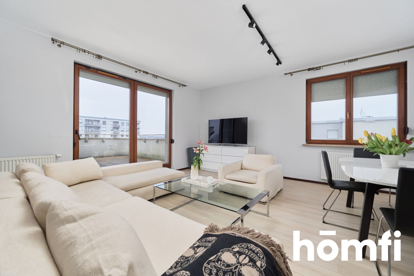 Prestigious, large 116m2 apartment with a huge terrace - Apartment - Rent - Wrocław, Krzyki