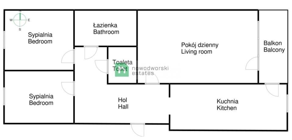 3-pokojowe rozkładowe mieszkanie we Wrocławiu-Fabrycznej - Mieszkanie - Wynajem - Wrocław, Fabryczna / Muchobór Mały