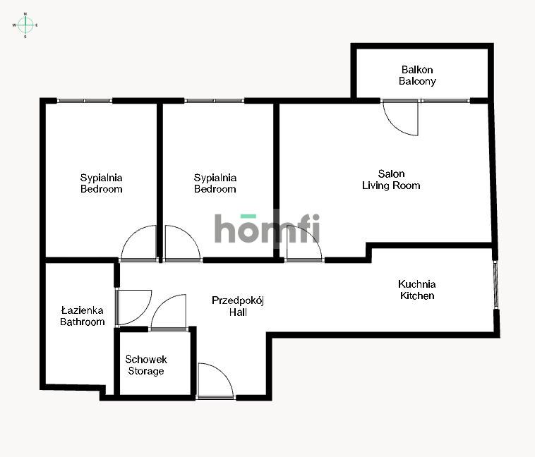Mieszkanie o świetnym układzie - idealne dla rodziny - Mieszkanie - Sprzedaż - Kraków, Podgórze / Wola Duchacka