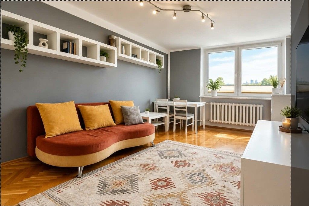 STUDIO WITH BALCONY IN MURANÓW - Apartment - Rent - Warszawa, Śródmieście