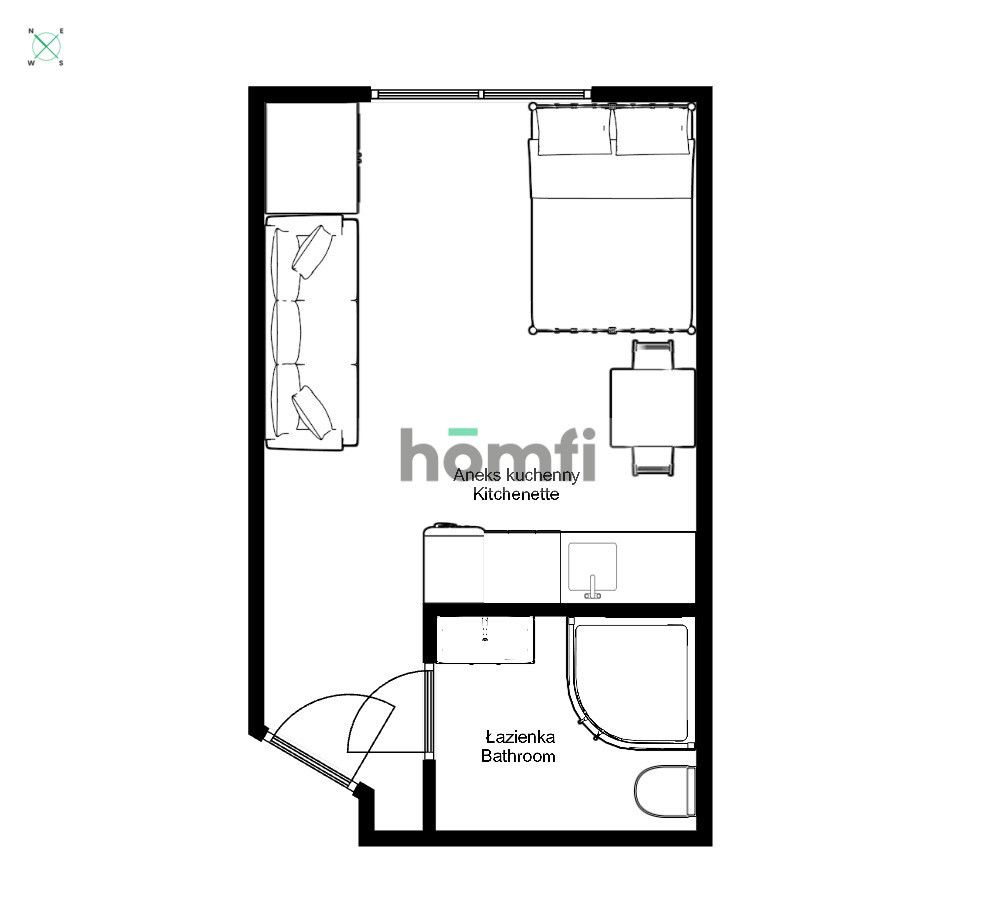 Cicha i przyjemna kawalerka od strony dziedzińca - Starowiślna 54 | Kazimierz - Mieszkanie - Wynajem - Kraków, Śródmieście / Kazimierz