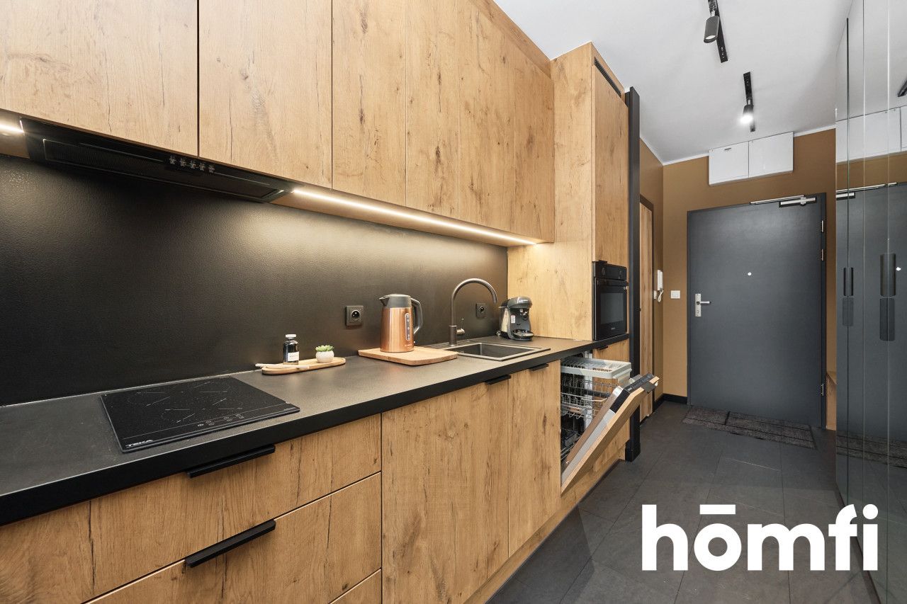 New modern studio apartment with a separate bedroom space - Jaworska Street, close to city center! - Apartment - Rent - Wrocław, Fabryczna / Popowice