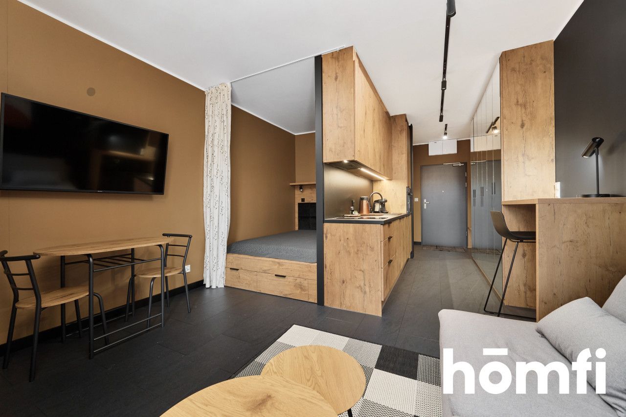 New modern studio apartment with a separate bedroom space - Jaworska Street, close to city center! - Apartment - Rent - Wrocław, Fabryczna / Popowice