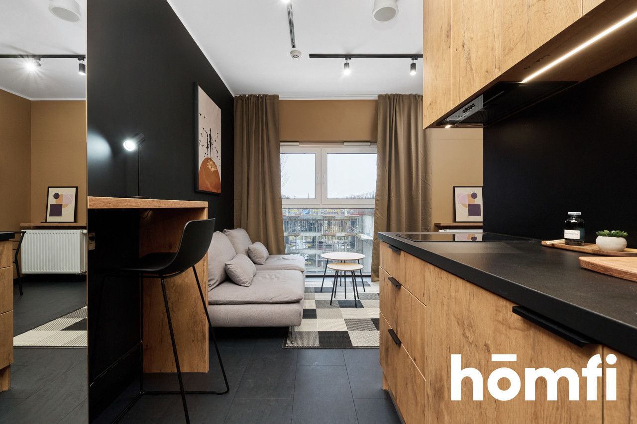 New modern studio apartment with a separate bedroom space - Jaworska Street, close to city center! - Apartment - Rent - Wrocław, Fabryczna / Popowice