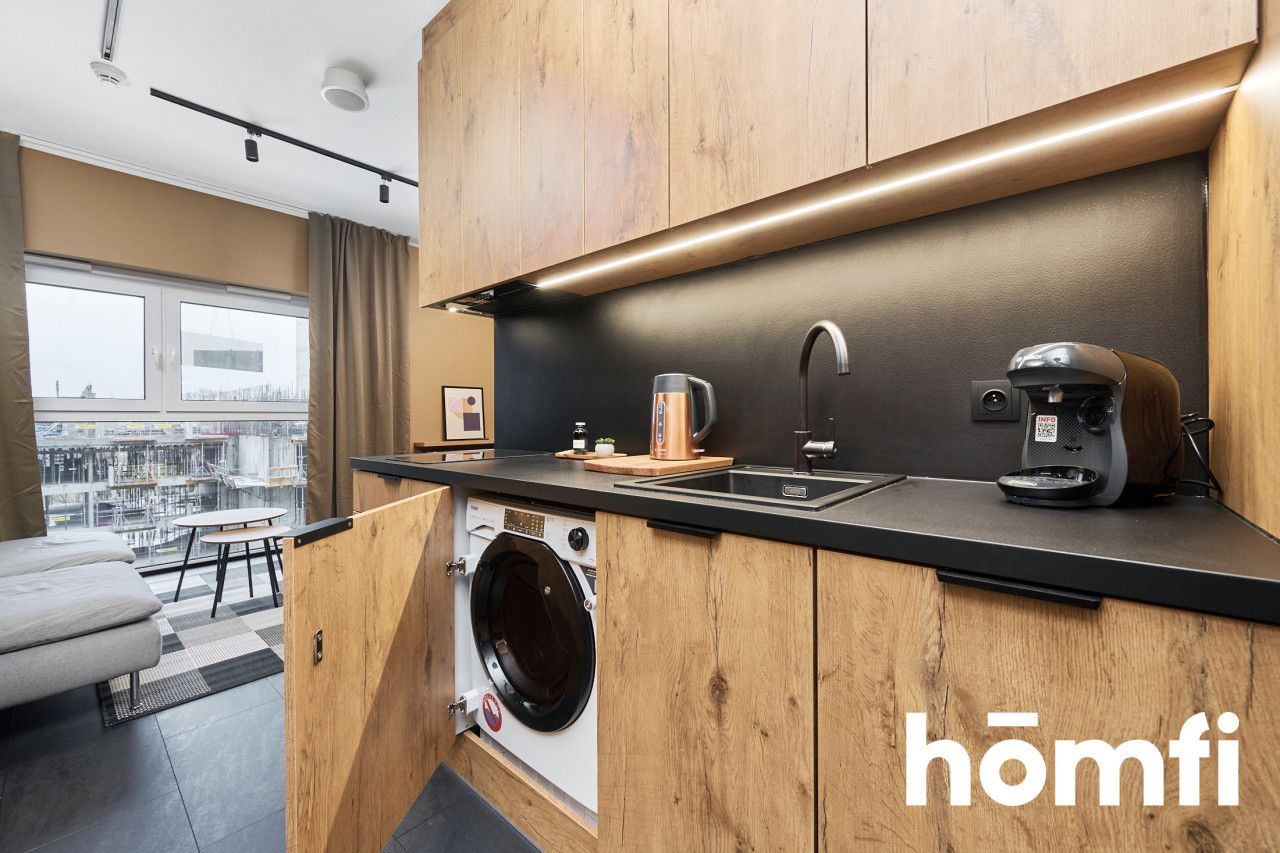 New modern studio apartment with a separate bedroom space - Jaworska Street, close to city center! - Apartment - Rent - Wrocław, Fabryczna / Popowice