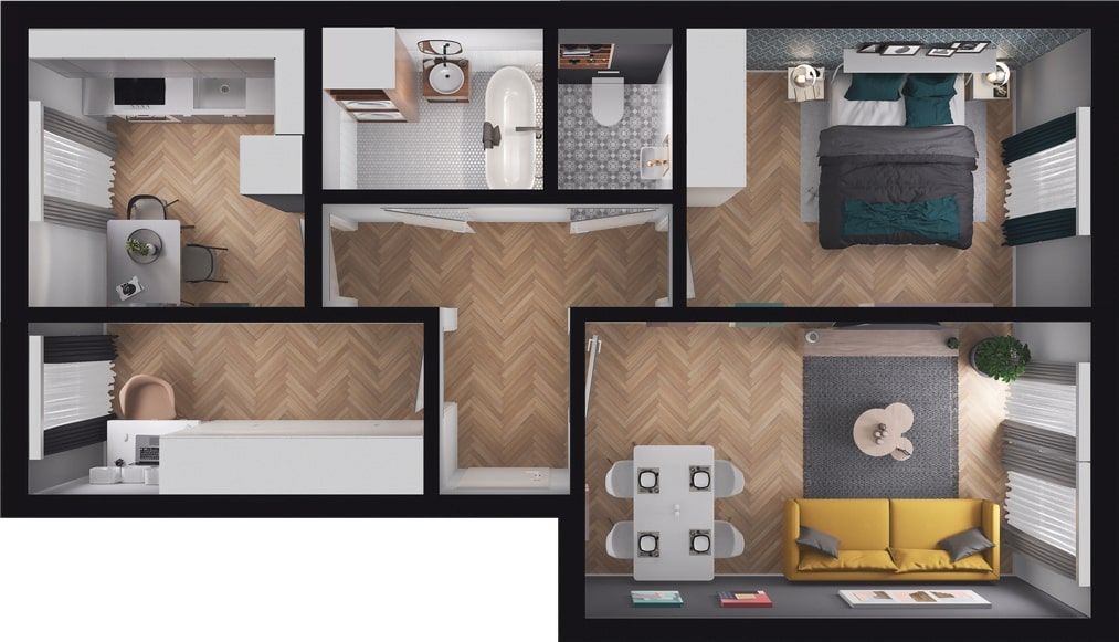 Investment M3 in Winogrady - os. Cosmonauts - Apartment - Sale - Poznań, Stare Miasto / Winogrady