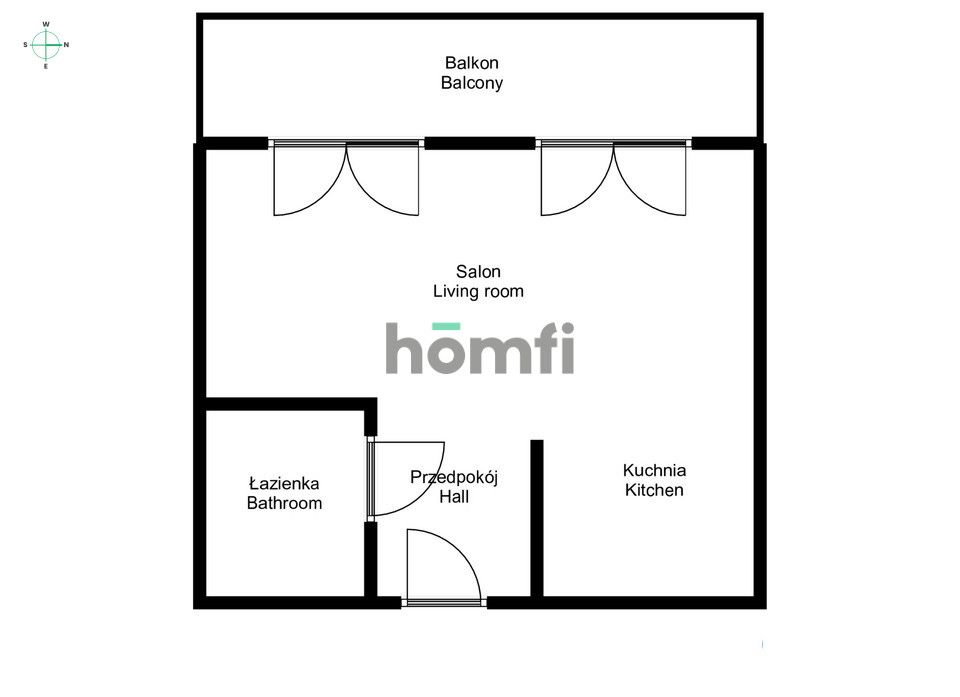 Nowe studio 35m przy ul Braniborskiej - Mieszkanie - Wynajem - Wrocław, Stare Miasto / Szczepin