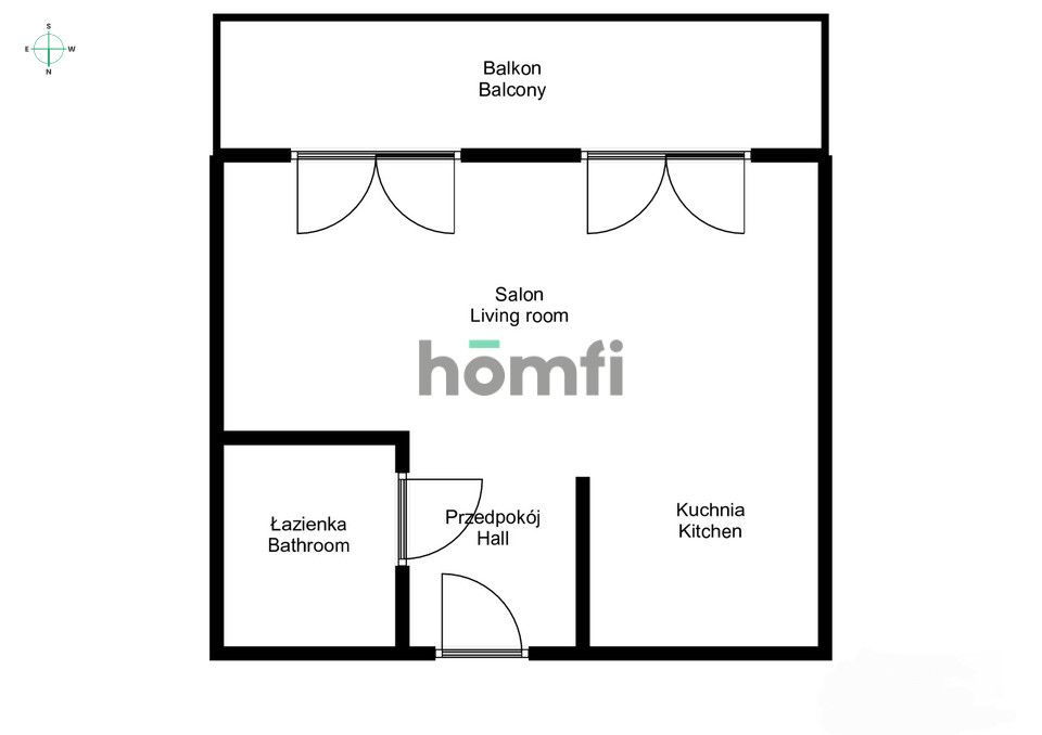 Studio city centre, Braniborska street - Apartment - Rent - Wrocław, Stare Miasto / Szczepin
