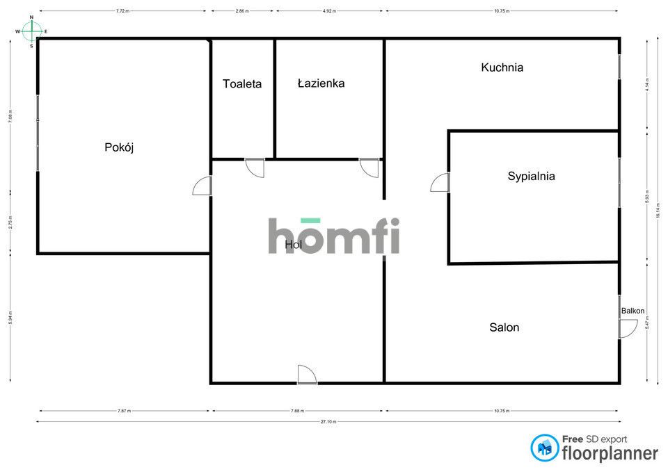 SUNNY 3-ROOM APARTMENT WITH A BALCONY Gdynia - Apartment - Rent - Gdynia, Leszczynki