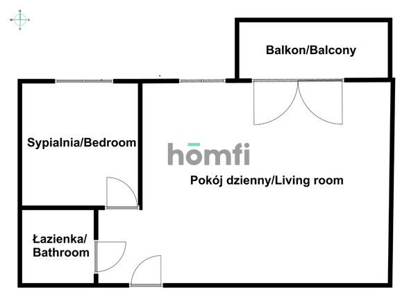 Spacious two-room flat for rent- Zajezdnia Wrzeszcz - Apartment - Rent - Gdańsk, Wrzeszcz Dolny