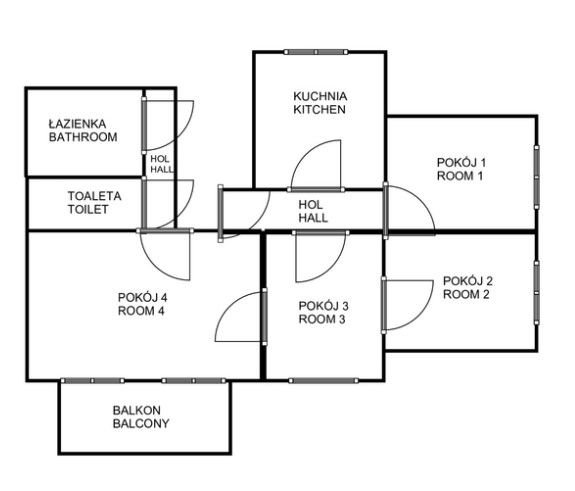 Klimatyczne 4 pokojowe mieszkanie z balkonem - Mieszkanie - Wynajem - Gdańsk, Aniołki