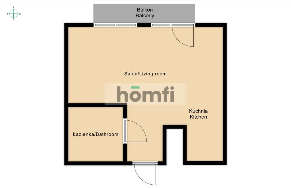 studio apartment for rent - Apartment - Rent - Radom, Glinice