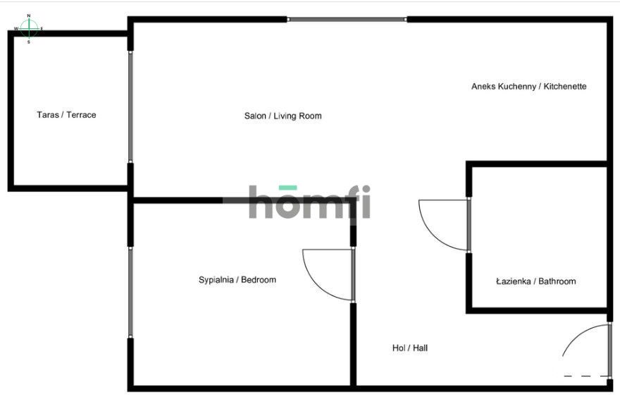 2-room apartment with a balcony - view of Malta - Apartment - Rent - Poznań, Nowe Miasto