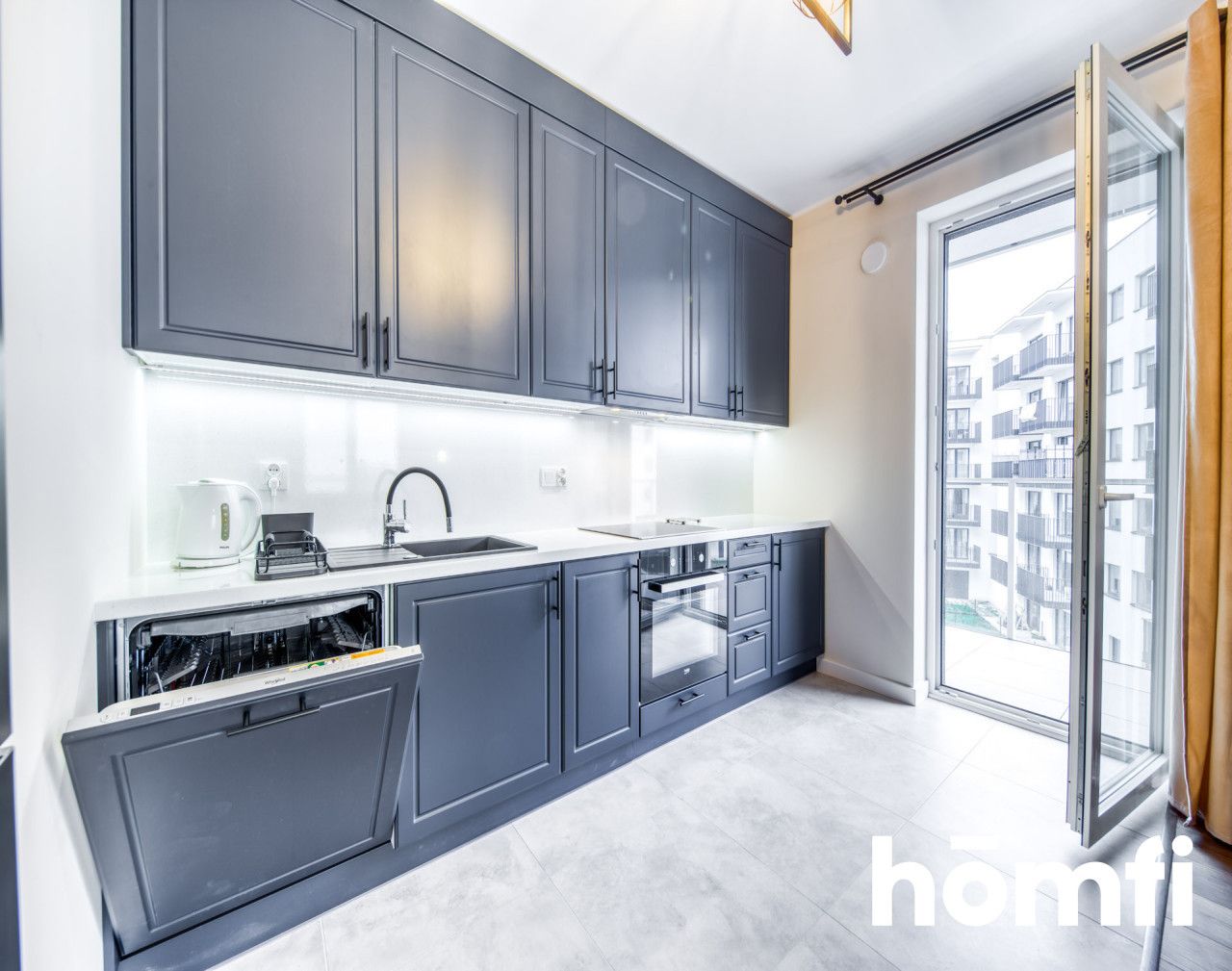 Słoneczny apartament z balkonem przy Manufakturze - Mieszkanie - Wynajem - Łódź, Bałuty