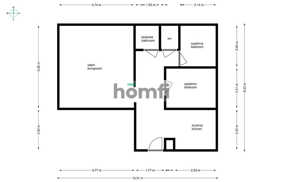 Na wynajem przytulne mieszkanie w centrum - Mieszkanie - Wynajem - Olsztyn, Grunwaldzkie