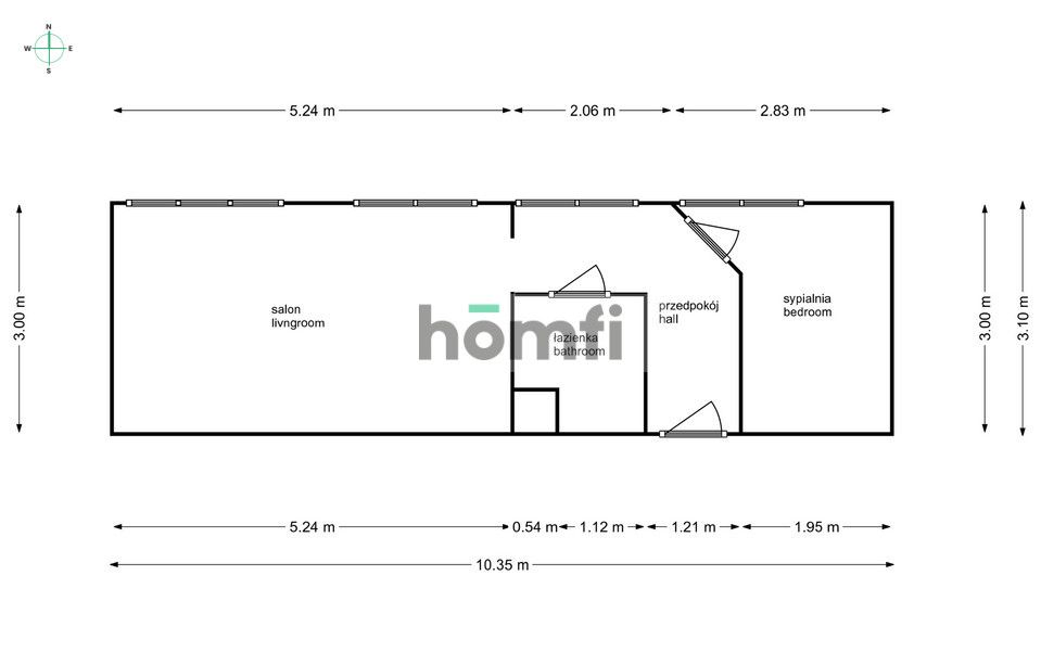 Gotowa do zamieszkania kawalerka w centrum - Mieszkanie - Sprzedaż - Olsztyn, Kormoran