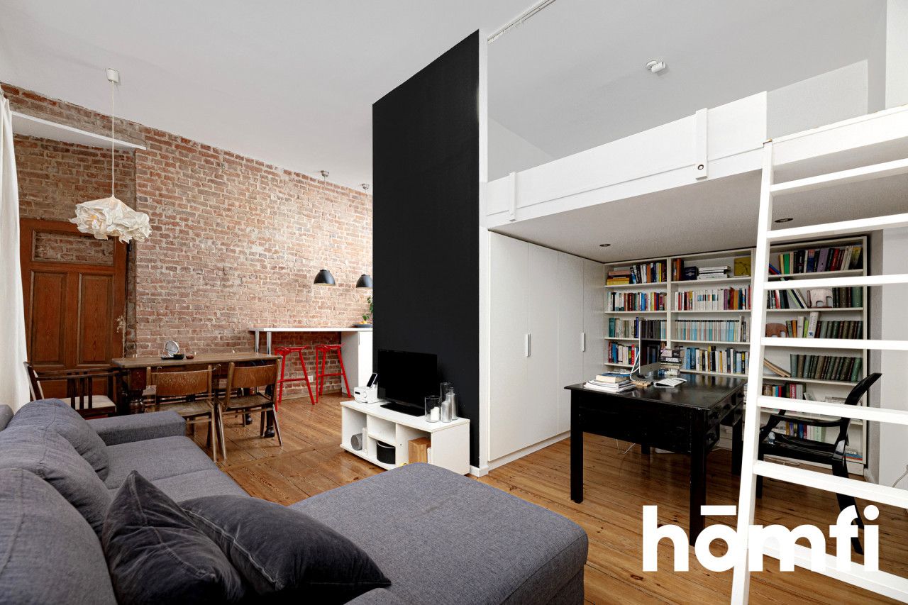 Atmospheric studio 43 m2 with a mezzanine/Św. Wincentego/Nad Odrze - Apartment - Sale - Wrocław, Śródmieście