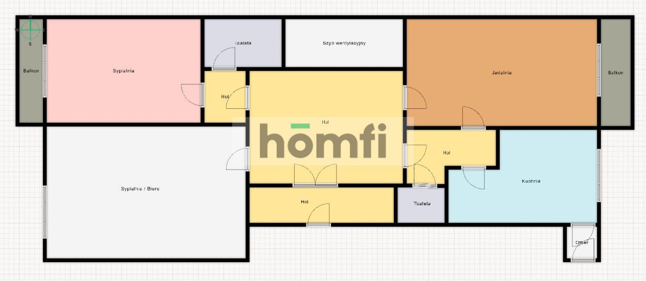 Łódź centrum 3-pokojowe mieszkanie 100m2 - Mieszkanie - Wynajem - Łódź, Śródmieście