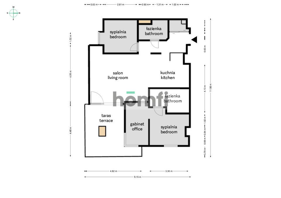 Comfortable and spacious apartment at metro Bemowo - Apartment - Rent - Warszawa, Bemowo / Stare Górce