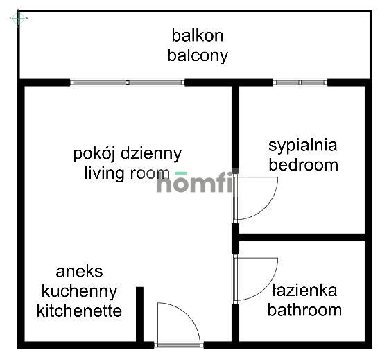 2-pokojowy apartament z balkonem - Mieszkanie - Wynajem - Kraków, Śródmieście / Grzegórzki