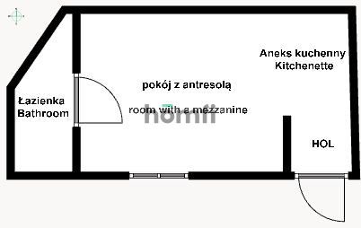 Kawalerka z antresolą, dobrze skomunikowana - Mieszkanie - Wynajem - Kraków, Podgórze