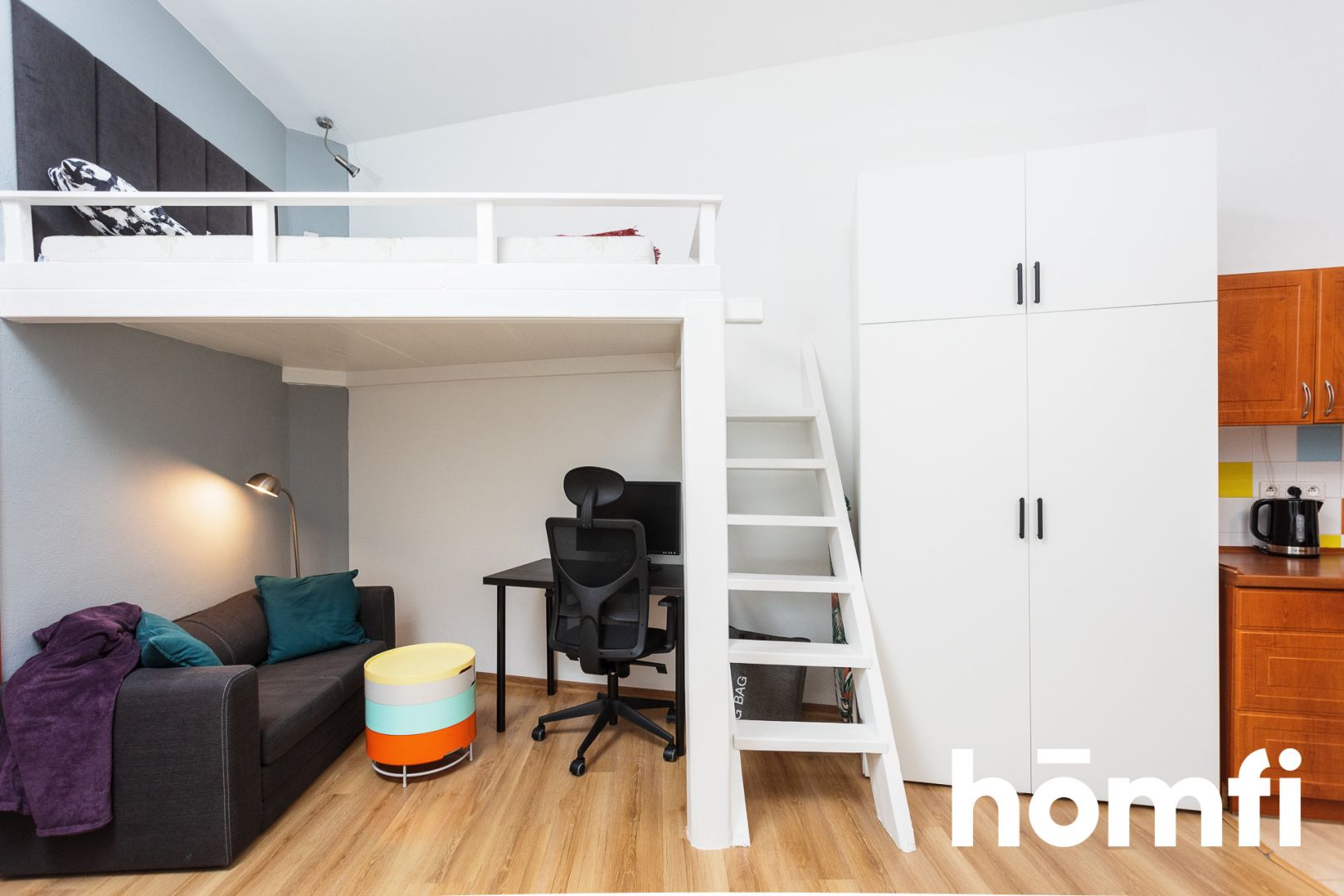 Kawalerka z antresolą, dobrze skomunikowana - Mieszkanie - Wynajem - Kraków, Podgórze