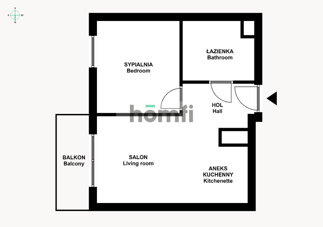 New, equipped, two-room with a balcony - Apartment - Rent - Kraków, Nowa Huta / Mistrzejowice