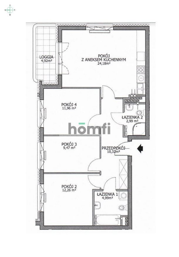 Komfortowe 4 pokojowe mieszkanie - ul. Mościckiego, Brochów - Mieszkanie - Wynajem - Wrocław, Krzyki / Brochów