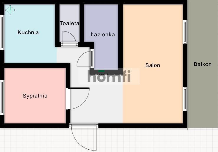 Renovated and equipped apartment in Retkinia, 2 rooms, 42m2 - Apartment - Sale - Łódź, Polesie / Retkinia