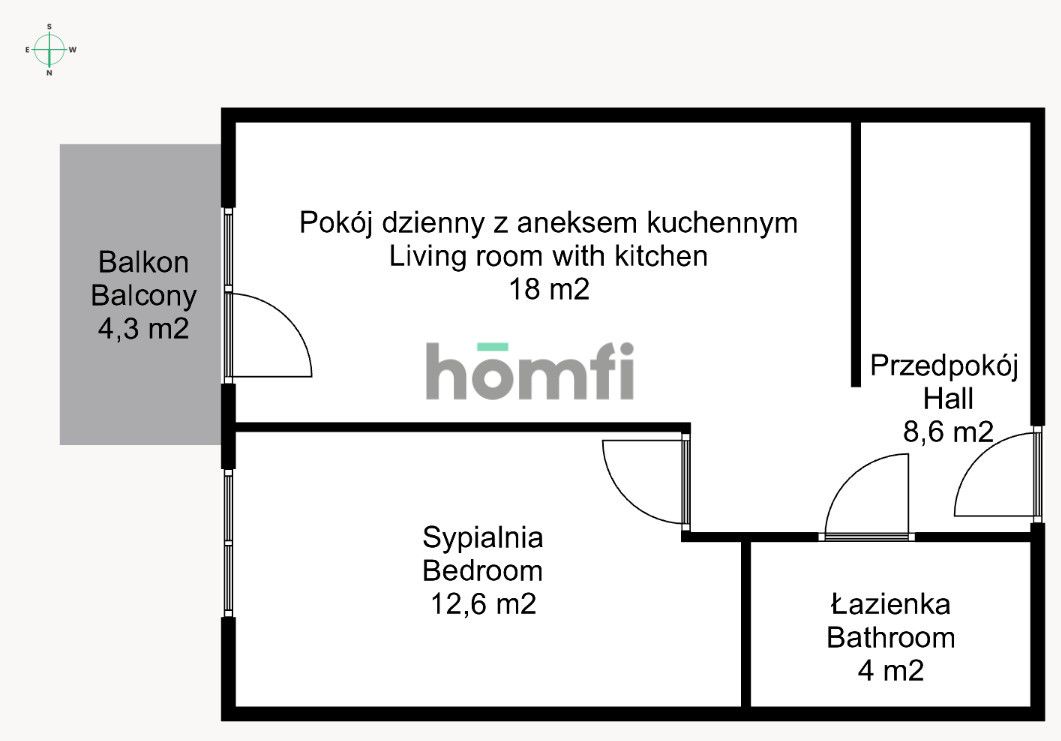 2 pokojowe I balkon I 2x parking I komórka lokatorska I Jagodno I - Mieszkanie - Wynajem - Wrocław, Krzyki / Jagodno
