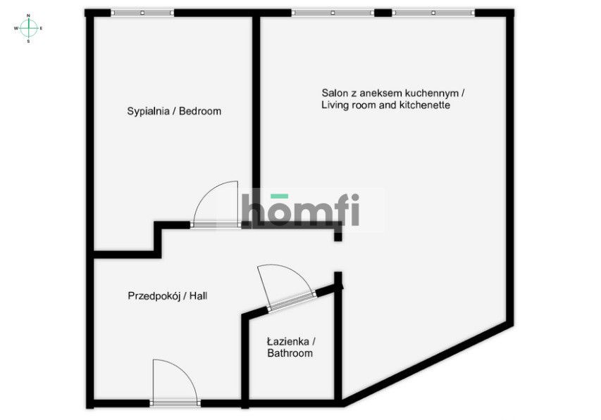 A bright, two-room apartment in attractive building in the city center - Apartment - Sale - Kraków, Krowodrza