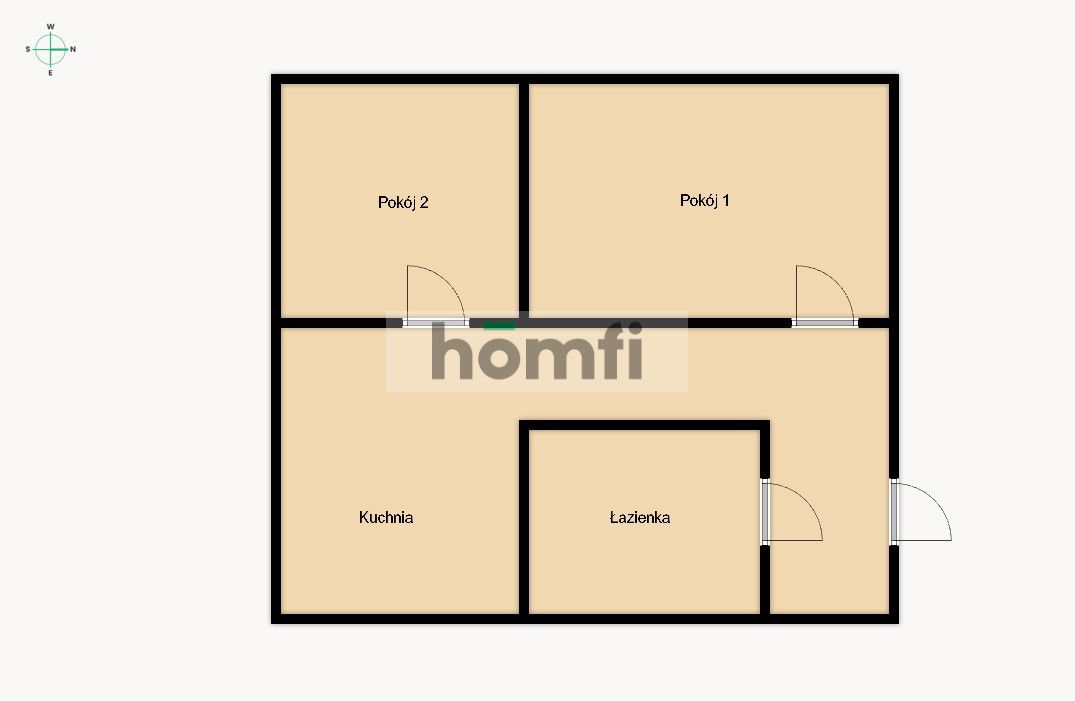 BRIGHT TWO-ROOM APARTMENT WITH SEPARATE KITCHEN - Apartment - Sale - Radom, Borki