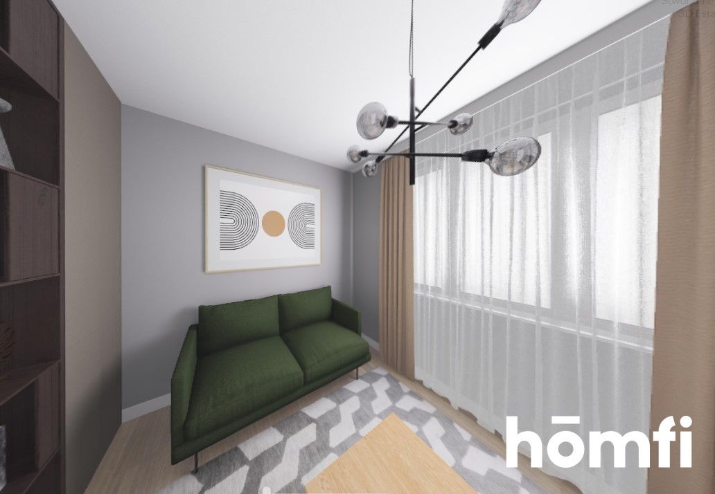 BRIGHT TWO-ROOM APARTMENT WITH SEPARATE KITCHEN - Apartment - Sale - Radom, Borki