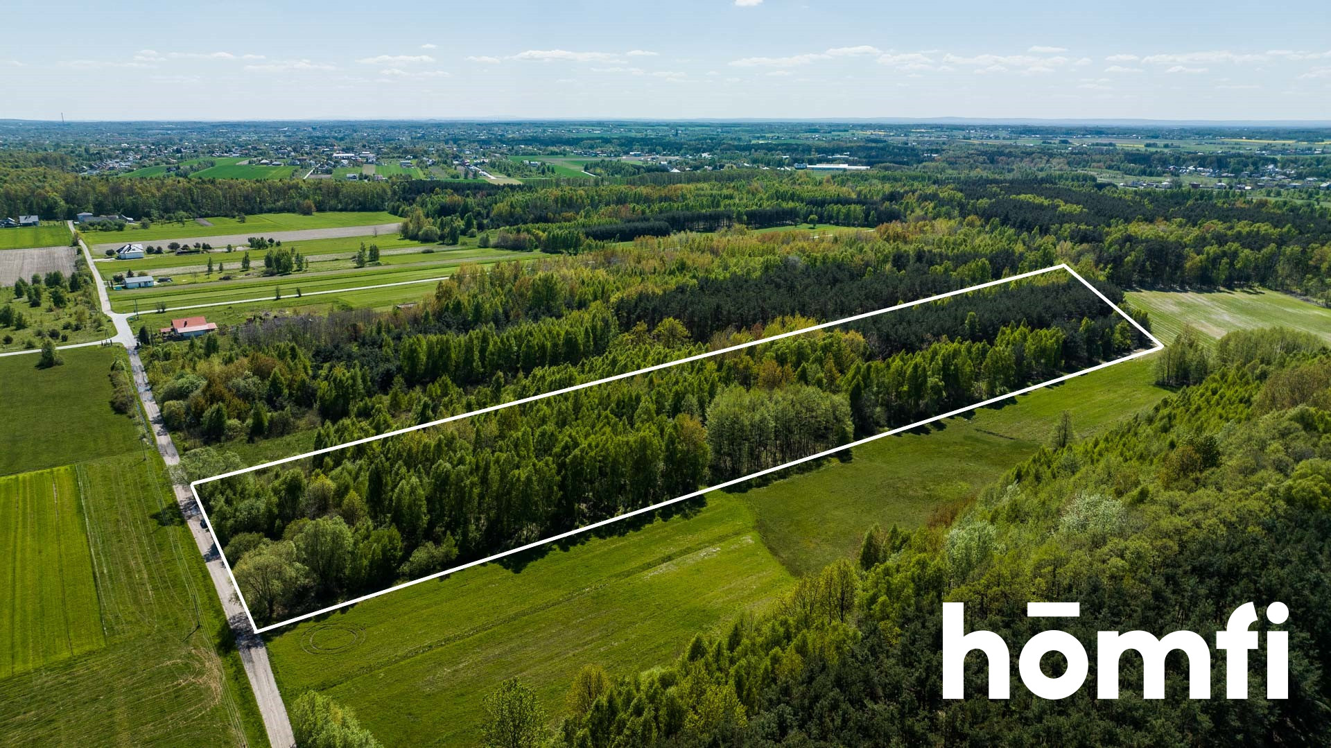 Plot surrounded by a forest, 8800 m2 - Plot - Sale - Radomski, Zakrzew / Dąbrówka Nagórna-Wieś