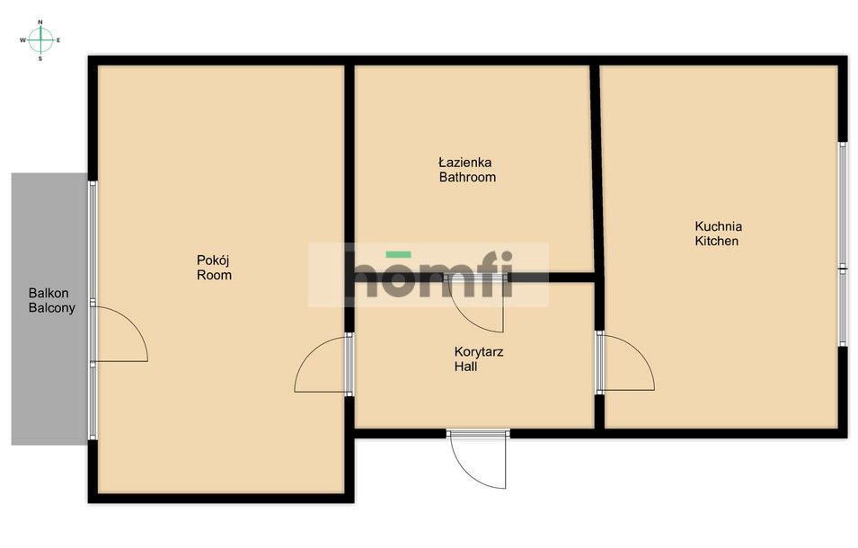 Spacious studio apartment in the Południe Housing Estate - Apartment - Rent - Radom, Południe