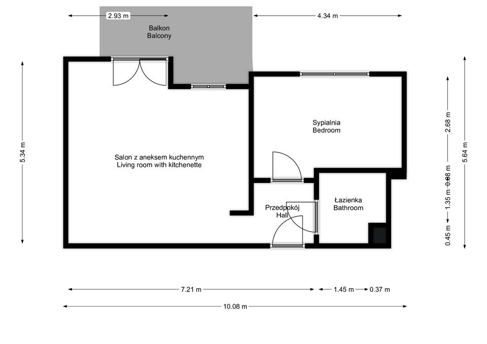 A cozy two-room apartment in the center of Gdańsk - Apartment - Rent - Gdańsk, Śródmieście