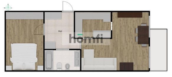 2-Room Flat in an Intimate Estate - Apartment - Rent - Warszawa, Włochy / Stare Włochy