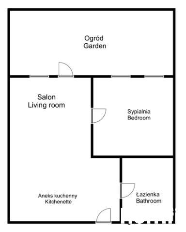 Dwupokojowe mieszkanie z dużym ogrodem - Apartment - Rent - Wrocław, Krzyki / Jagodno