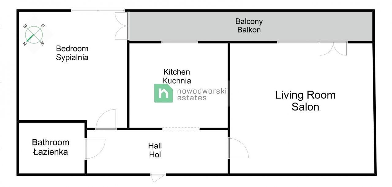 2-pokojowe, rozkładowe mieszkanie na Olimpii Port - ul. Magellana - Mieszkanie - Wynajem - Wrocław