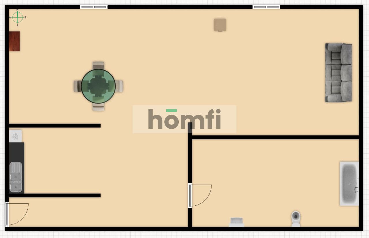 A COMFORTABLE STUDIO IN THE SOUTH ŚRÓDMIEŚCIE DISTRICT - Apartment - Rent - Warszawa, Śródmieście