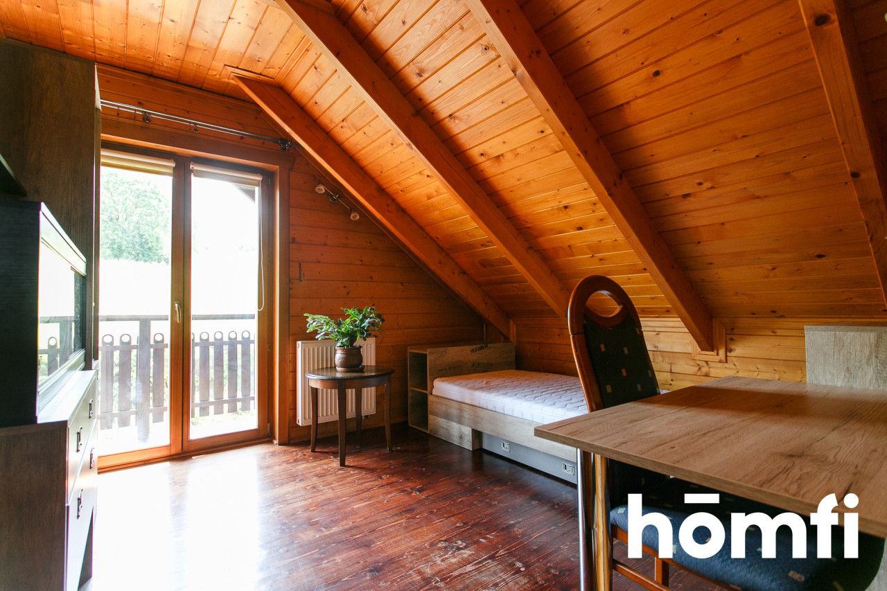 ATMOSPHERIC, WOODEN 5-ROOM HOUSE IN WOLA RADZISZOWSKA NEAR SKAWINY - House - Sale - Krakowski, Skawina / Wola Radziszowska