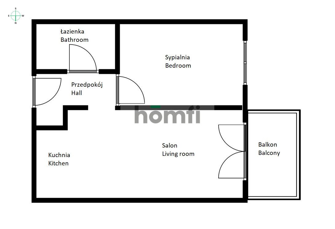 2 rooms apartment - Wichrowa Street! - Apartment - Rent - Wrocław, Krzyki / Krzyki